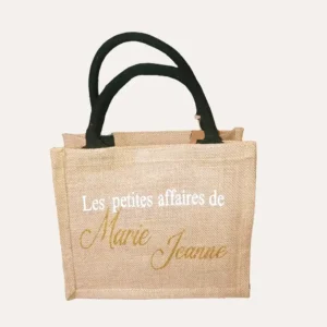 sac en toile de jute "les affaire de marie"